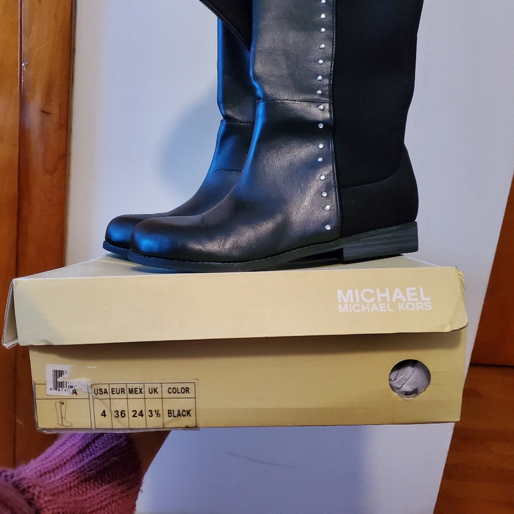 Michael Kors Black High Boots - Picture 3 of 3